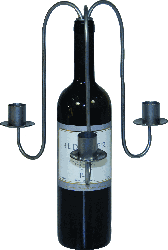 [14104A99] Candleholders for Bottles 3-er 3-er Metal silver