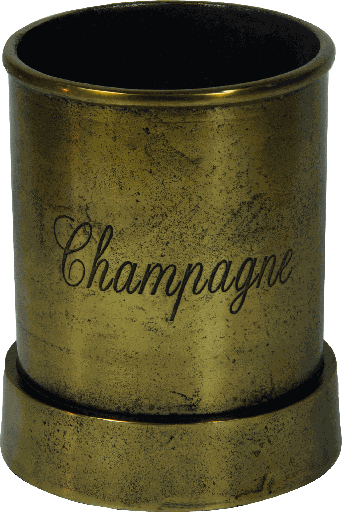 [17237A90] Wine & Champagner Cooler Ø 19 cm Metal brass