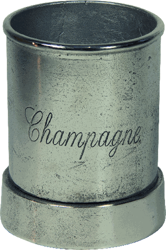 [17237A99] Wine & Champagner Cooler Ø 19 cm Metal antique-silver