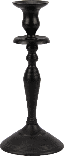 [17295A70] TWIST Candleholder Height 27 cm Metal black
