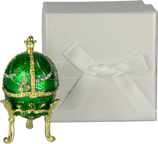[18250A30] FABERGÉ Jewellery Box Metal green