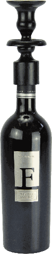 [19033A70] IN VINO Insert for Taper Candles or Candle Inserts into Bottles Height 13,5 cm Metal black