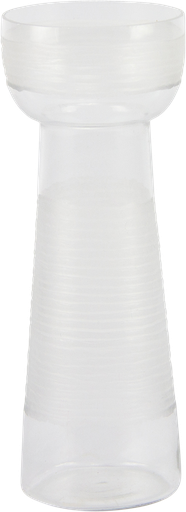 [19724A00] Hyacinth Vase 22 cm Glass clear