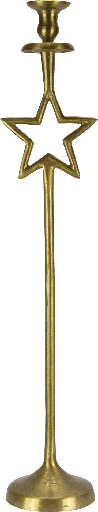 [20007A90] STARLIGHT Candleholder 75 cm Metal brass