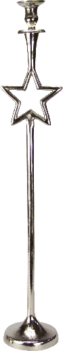 [20007A99] STARLIGHT Candleholder 75 cm Metal antique-silver