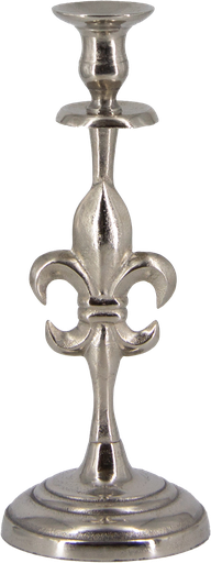 [20195A99] BOURBONE Candleholder Height 34,5 cm Metall antique-silver