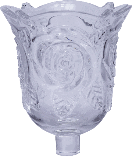 [21100A00] ROSES Candle Insert 10,5 cm Glass clear