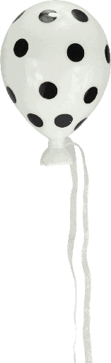 [21251A00] LUFTIKUSS Balloon to hang 15 cm Glass white