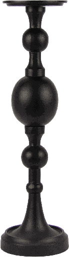 [22001A70] BALLOON Candleholder 48 cm Metal black