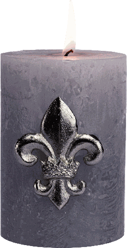 [22012A99] ROYAL Candle Pin 6,5 cm Metal antique-silver