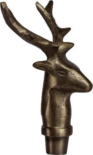 [22016A90] VENISON Stecker 12,5 cm Metall messing