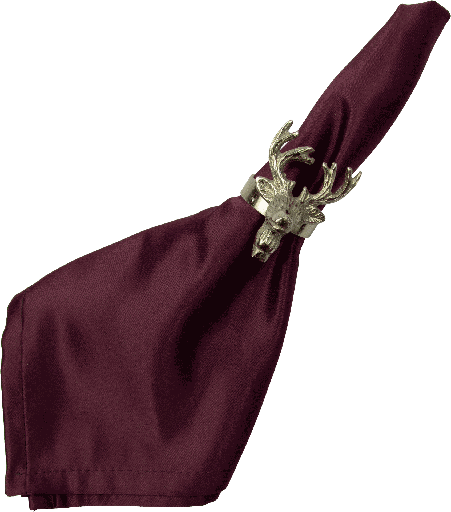 [22018A99] VENISON Napkinring Metal antique-silver
