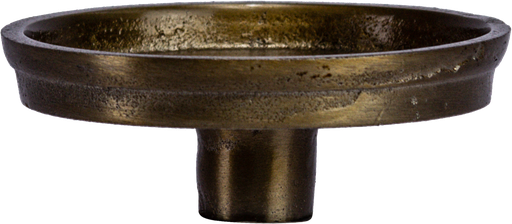 [22019A90] Top-Plate for Candleholder Ø 9 cm for Pillar Candles Metal brass