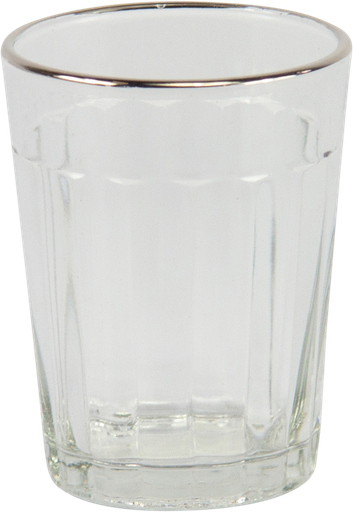[23101A00] Hurrican 8,5 x Ø 6,5 cm Glass clear with silver Rim