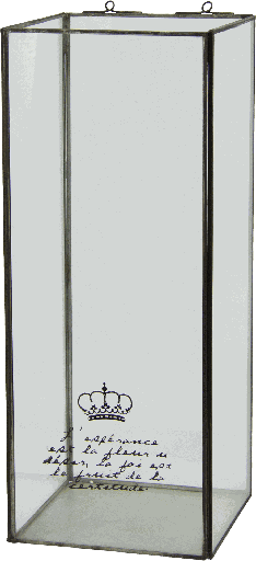 [23112A70] Hurrican 16 x 16 x 40 cm Glass black