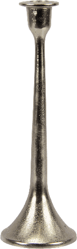 [23205A99] TORRE Kerzenständer Höhe 29 cm Metall antik-silber