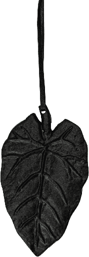 [23210A70] LIME TREE Leave 12,5 cm Metal black