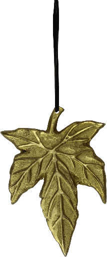 [23211A90] MAPLE Leave 13,5 cm Metal brass