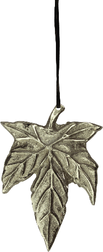 [23211A99] MAPLE Blatt 13,5 cm Metall antik-silber