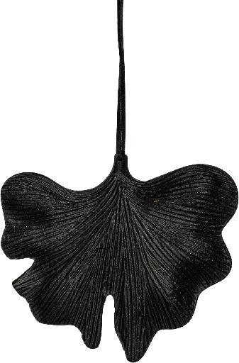[23213A70] GINKO Leave 13,5 cm Metal black