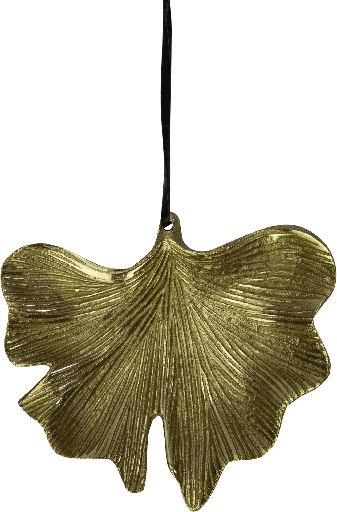 [23213A90] GINKO Leave 13,5 cm Metal brass
